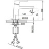 Смеситель для раковины FRAP H90 F1090-3